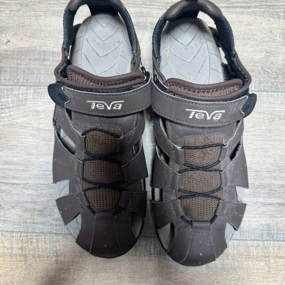 Teva Deacon Brown Sport Sandals Men's Size 10